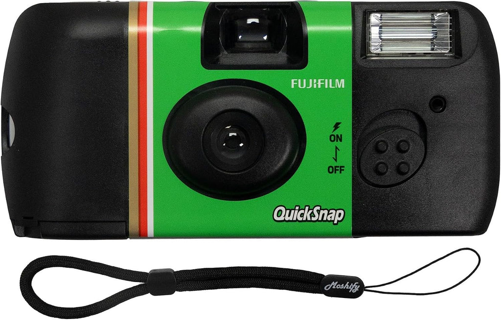 Fujifilm QuickSnap Flash 400 - Cámara desechable de 1.378 in + corr...