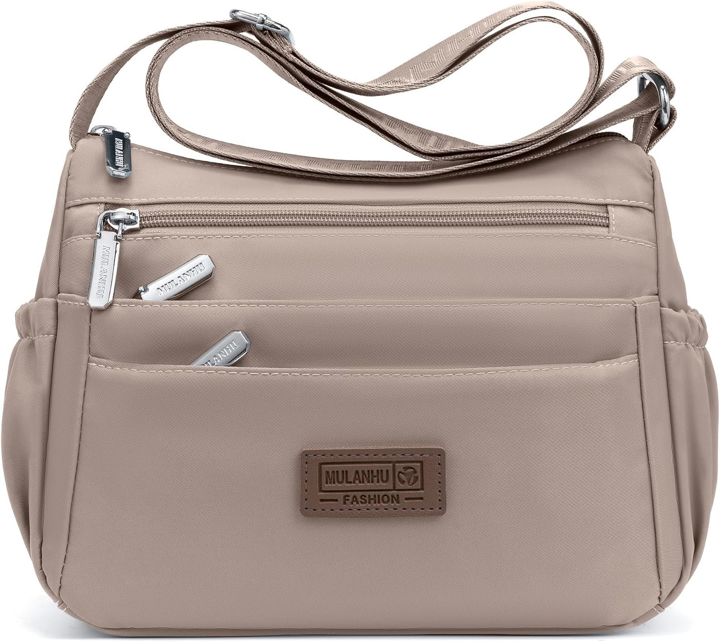 Bolsos cruzados de nailon para mujer, bolsos impermeables con múltiples bolsillos