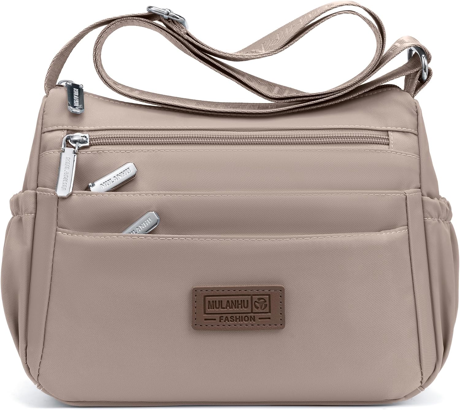 Bolsos cruzados de nailon para mujer, bolsos impermeables con múltiples bolsillos