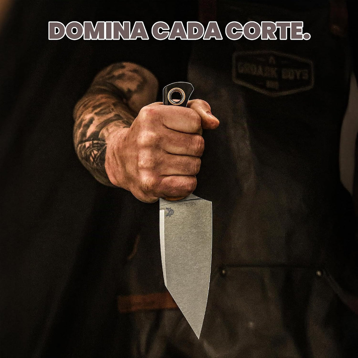 Benchmade - Cuchillo 4010 Station, Cuchillo de hoja fija para la co...