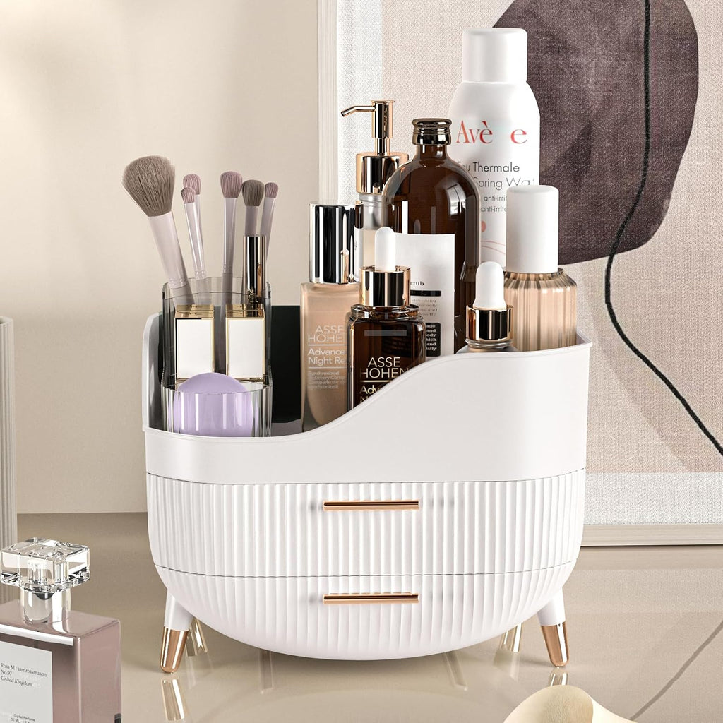 Pajiriona Organizador de maquillaje con cajones, organizador de cui...
