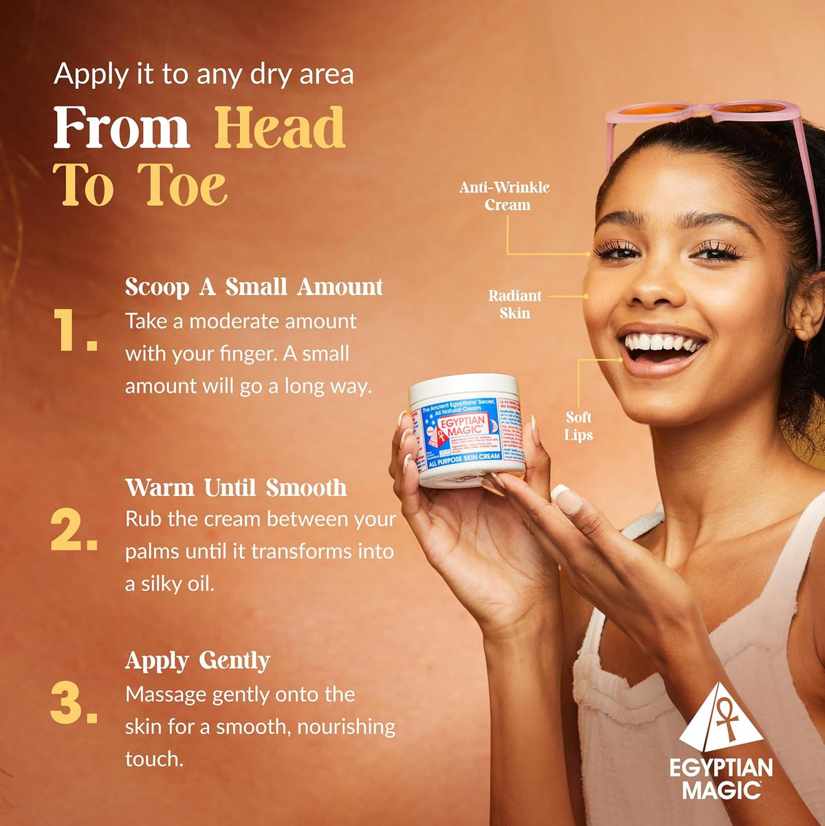 Egyptian Magic - Crema hidratante multiusos para cara, cuerpo y pie...