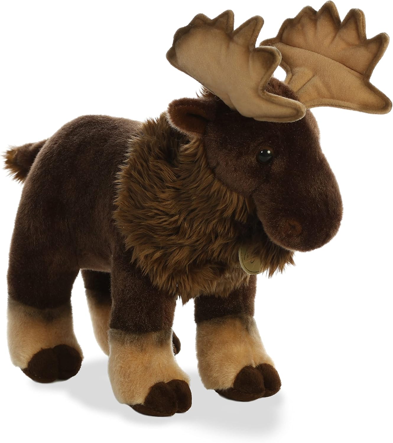 Aurora® Adorable alce de peluche Miyoni®, detalle realista, compañí...