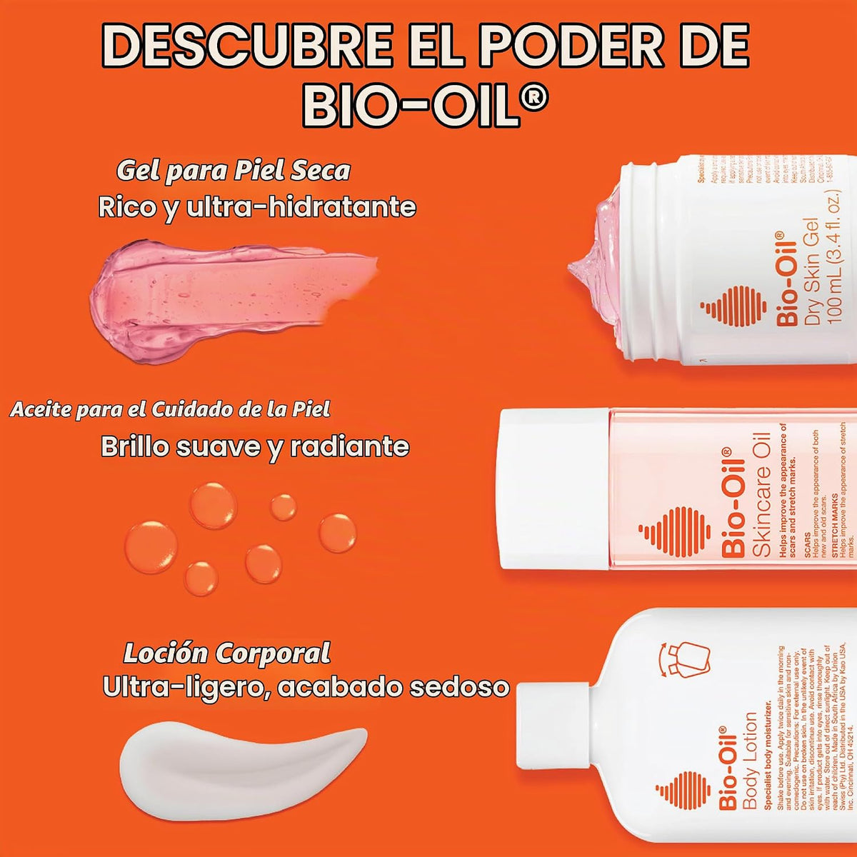 Bio-Oil Skincare Body Oil Serum, cicatrices y estrías, 0.85 fl oz,...