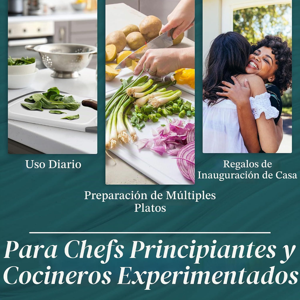 Tablas de cortar para cocina, tabla de cortar sin BPA, diferentes t...