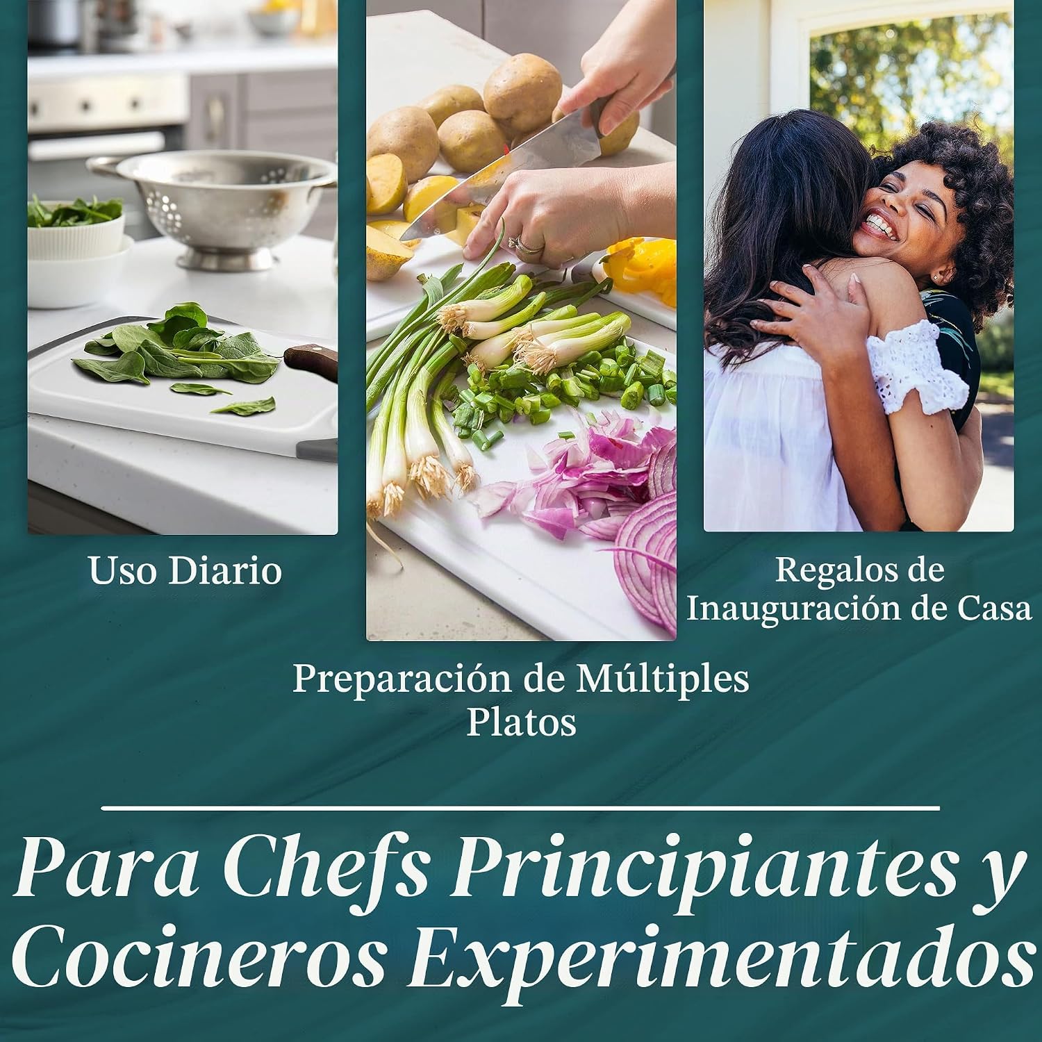 Tablas de cortar para cocina, tabla de cortar sin BPA, diferentes t...