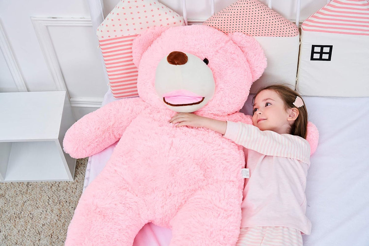 IKASA - Oso de peluche gigante, animales de juguete (Rosa, 39 pulga...