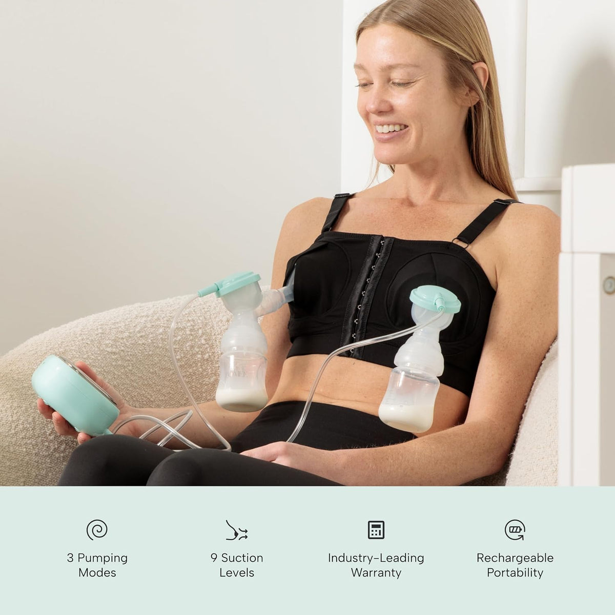 Zomee Z2 Extractor de leche eléctrico doble \u2013 con expresión, m...