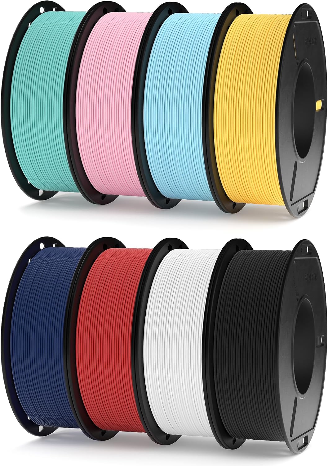 ELEGOO Paquete de filamento de impresora 3D PLA mate de 0.07 in, 8...