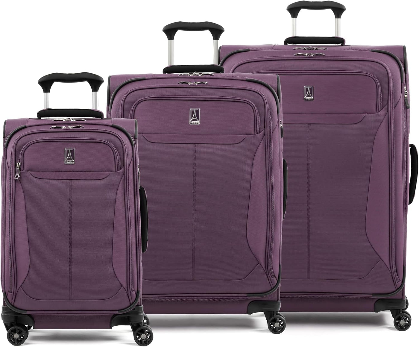 Travelpro Tourlite Softside - Juego de 3 piezas, equipaje expandibl...