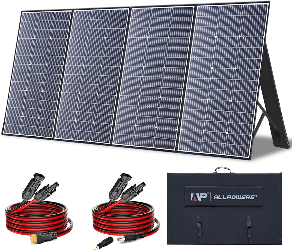 ALLPOWERS SP037 Panel solar portátil de 400 W con soporte ajustable...