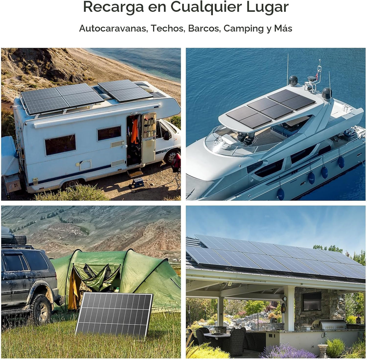 Callsun N-Type 16BB panel solar de 200 vatios, 2 paneles solares de...