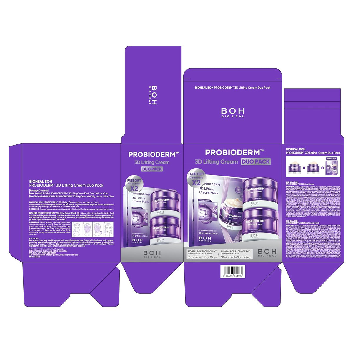 BIOHEAL BOH PROBIODERM™ 3D Crema Lifting Set Doble + Crema Máscaras...