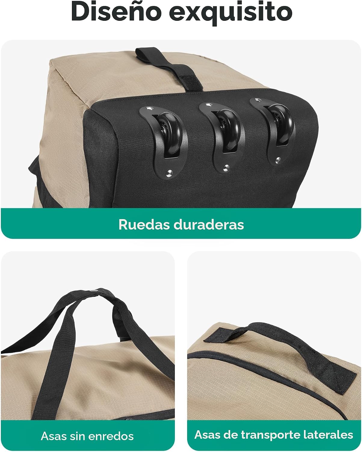 BAGSMART 83L - Bolsa de viaje plegable, bolsa de lona grande para v...