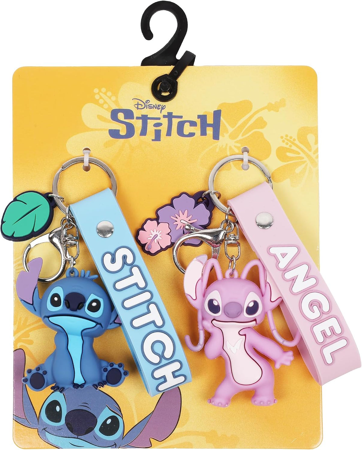 Disney Juego de llaveros Stitch &amp; Angel | Accesorios de llavero...