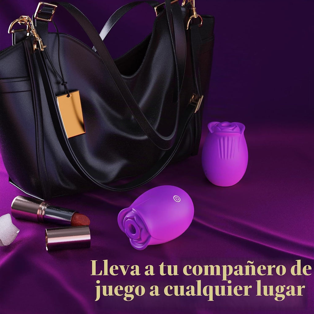 Gasevimo Juguete sexual con vibrador de succión de rosas, control d...