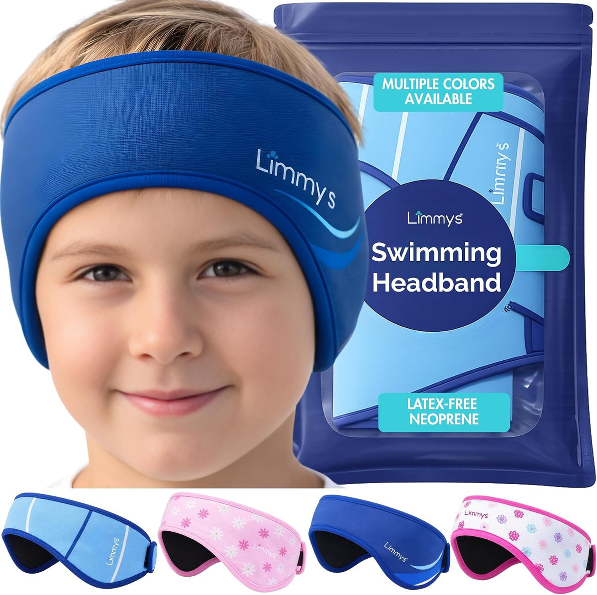 Limmys Diadema de natación para niños y adultos \u2013 Protección a...