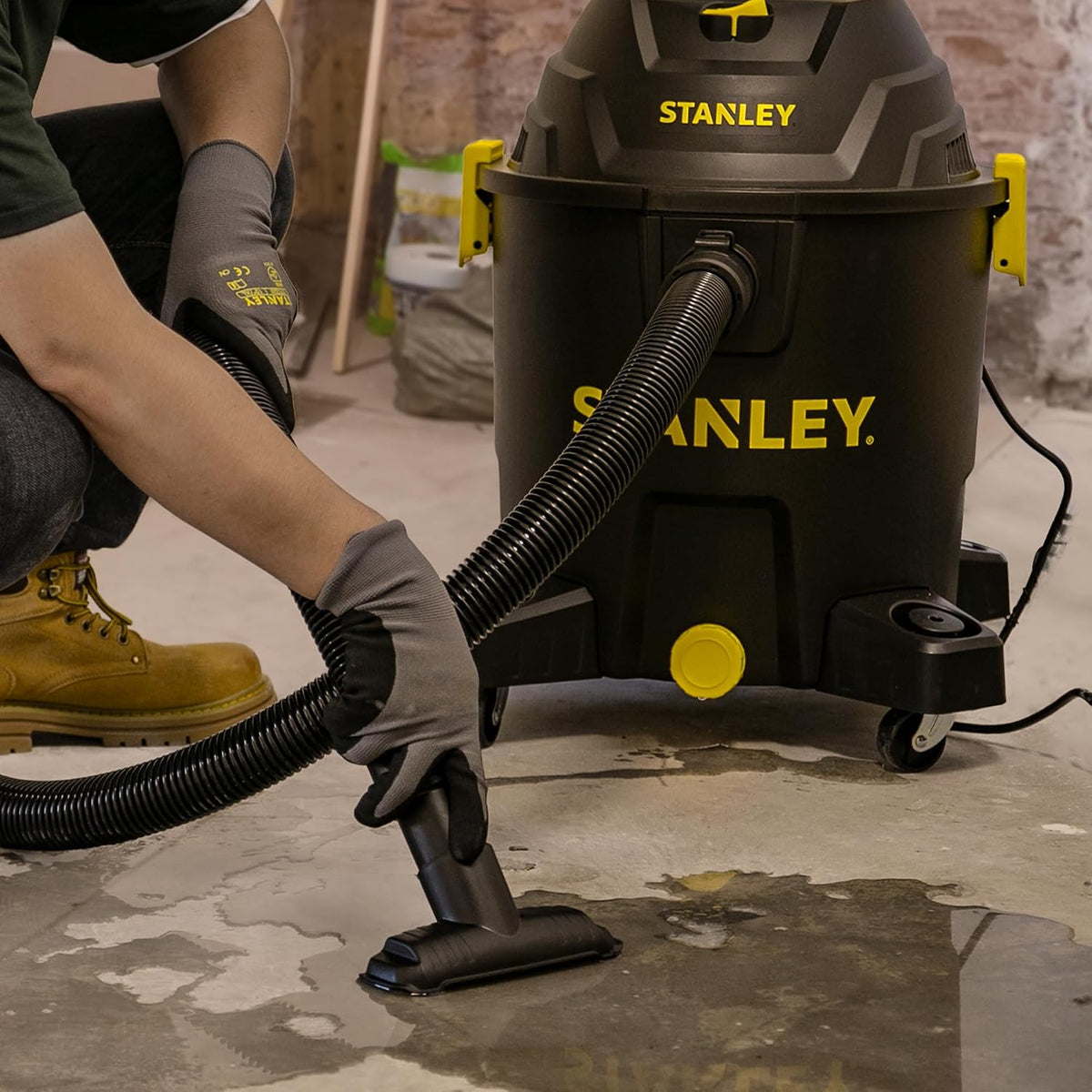 STANLEY SL18701P-10A Aspiradora húmeda\/seca, 10 Galones 6.0 con pi...