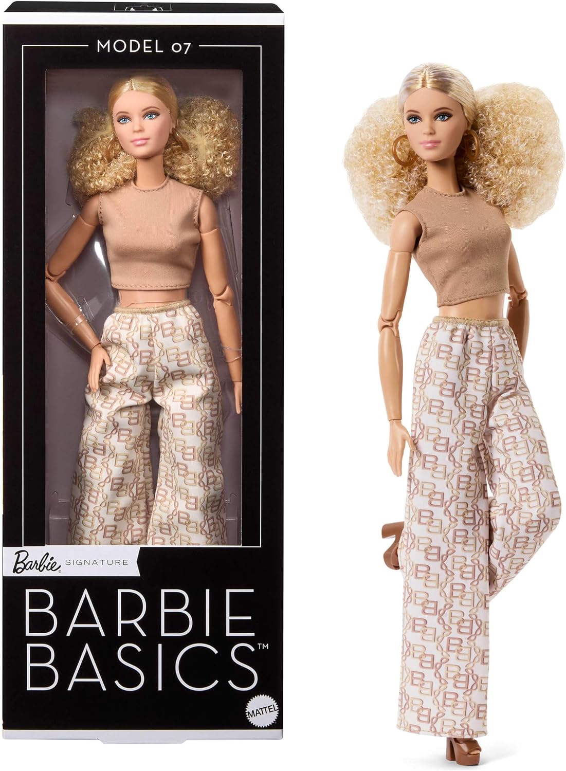 Barbie Mattel Basics Model Collector Fashion Doll 07 con pelo rubio...
