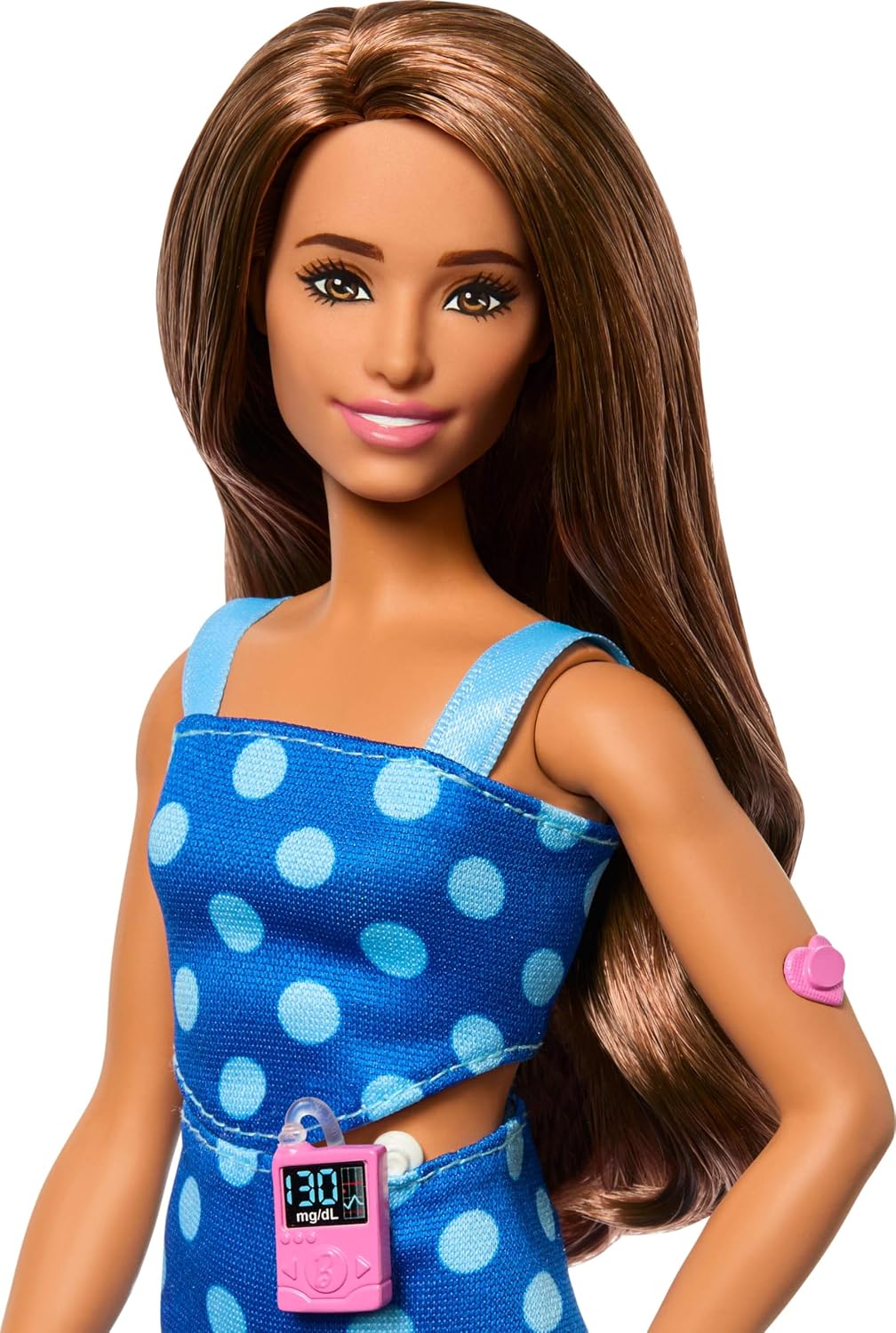Muñeca Barbie Fashionistas #242, muñeca con diabetes tipo 1 con atu...