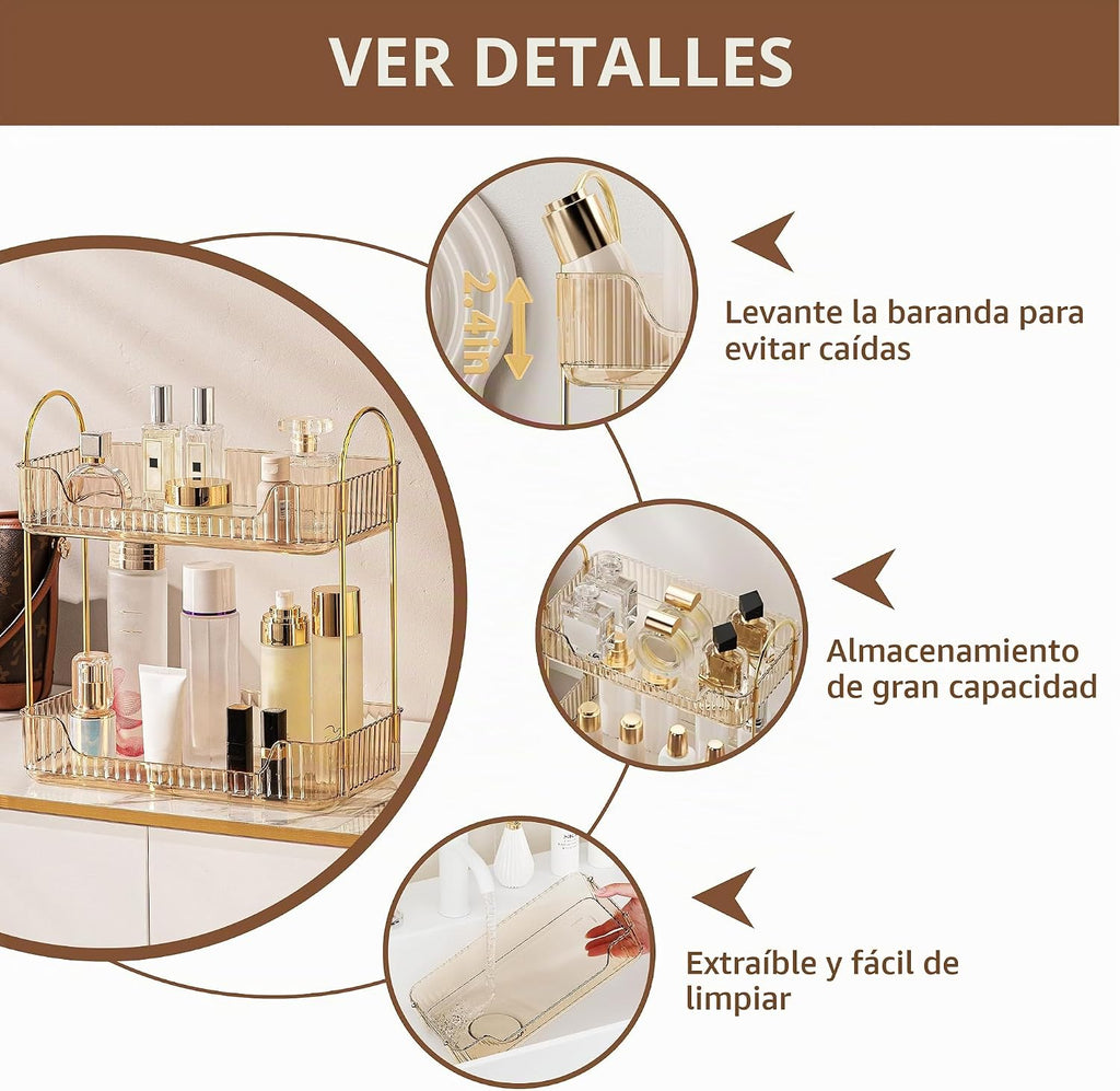 YCIA&amp;DONE Organizador de Baño para Encimera, Almacenamiento de...