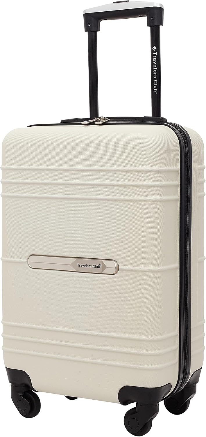 Travelers Club Equipaje de mano Richmond Spinner de 22", hueso