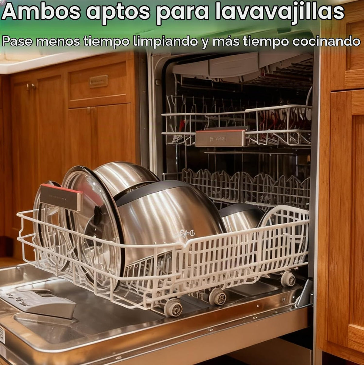 Dayliyum - Tazones para mezclar de acero inoxidable con tapas hermé...