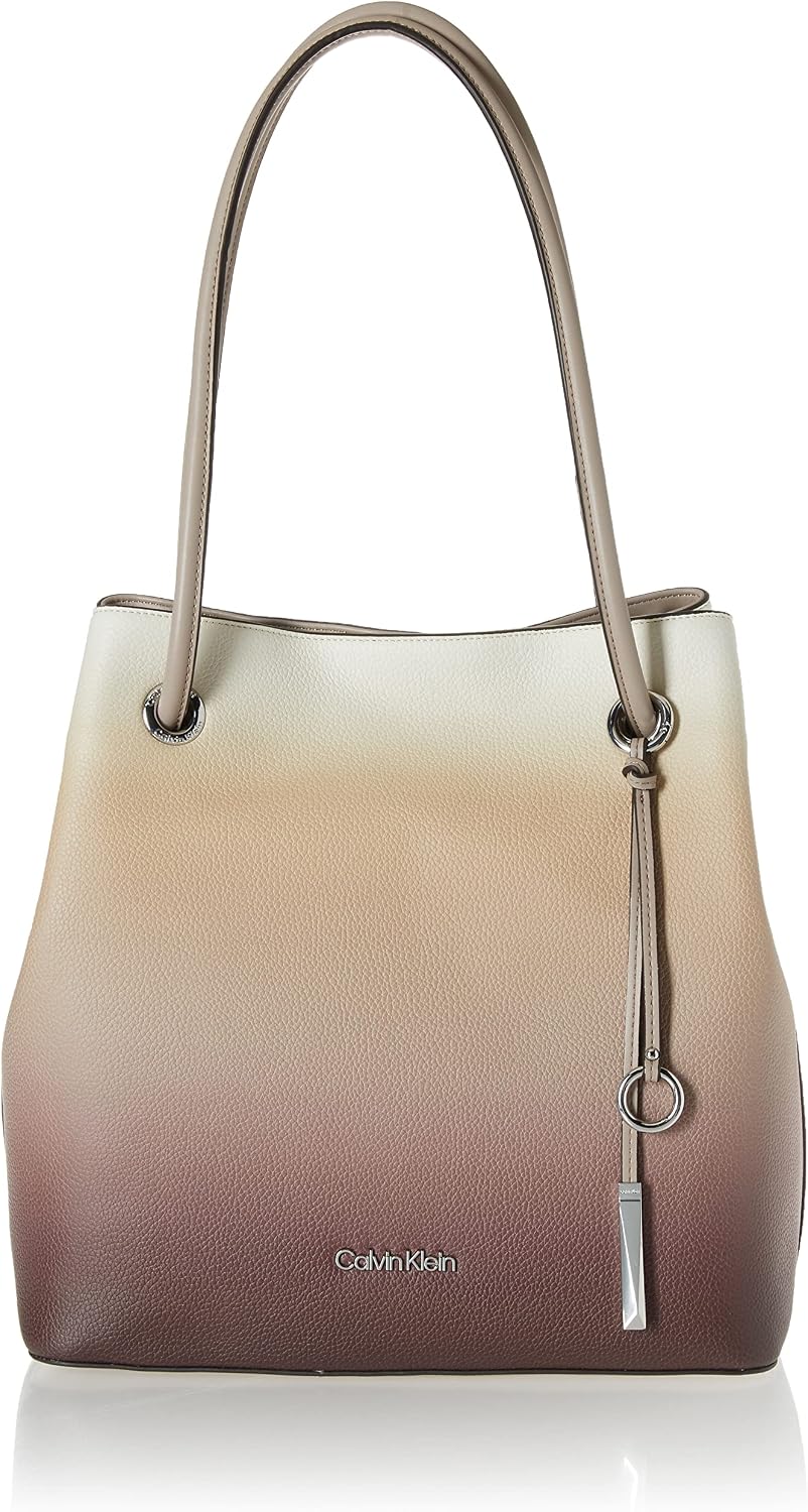 Calvin Klein Gabrianna Bubble - Bolso llave Norte\/Sur de piel sint...