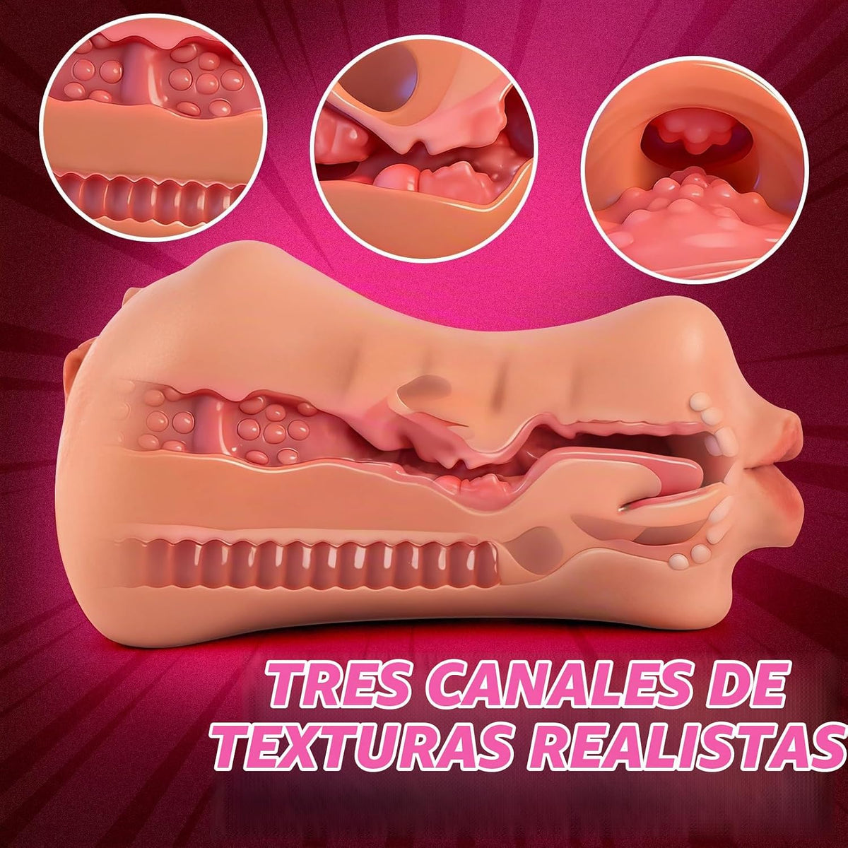 Soarppie Masturbador masculino de bolsillo coño - juguete sexual pa...
