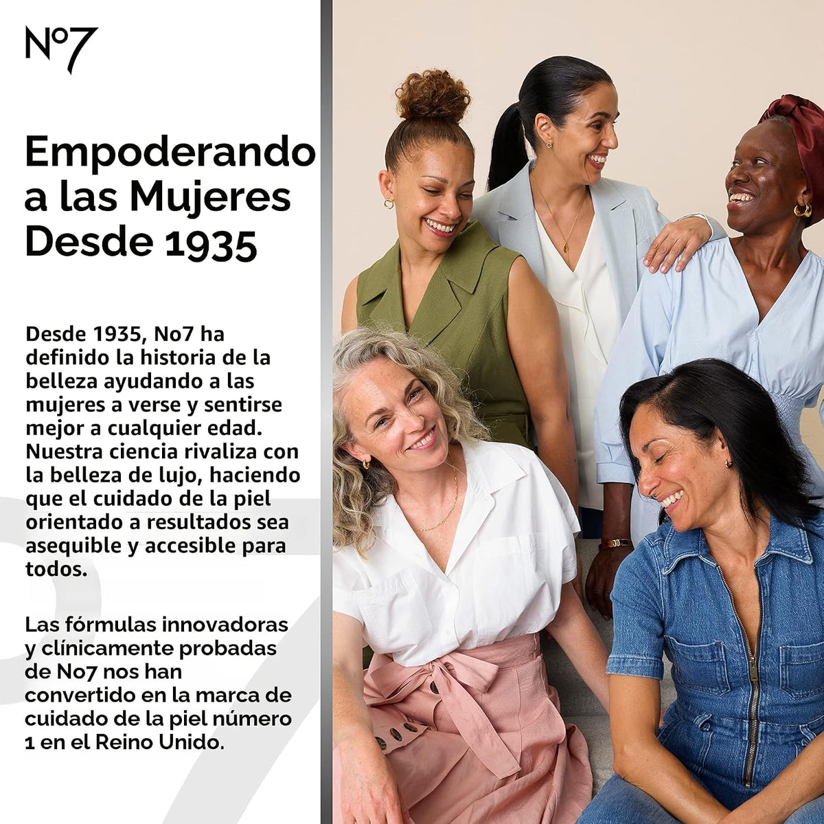 No7 Restore &amp; Renew Suero Multiacción para Rostro y Cuello - Tr...