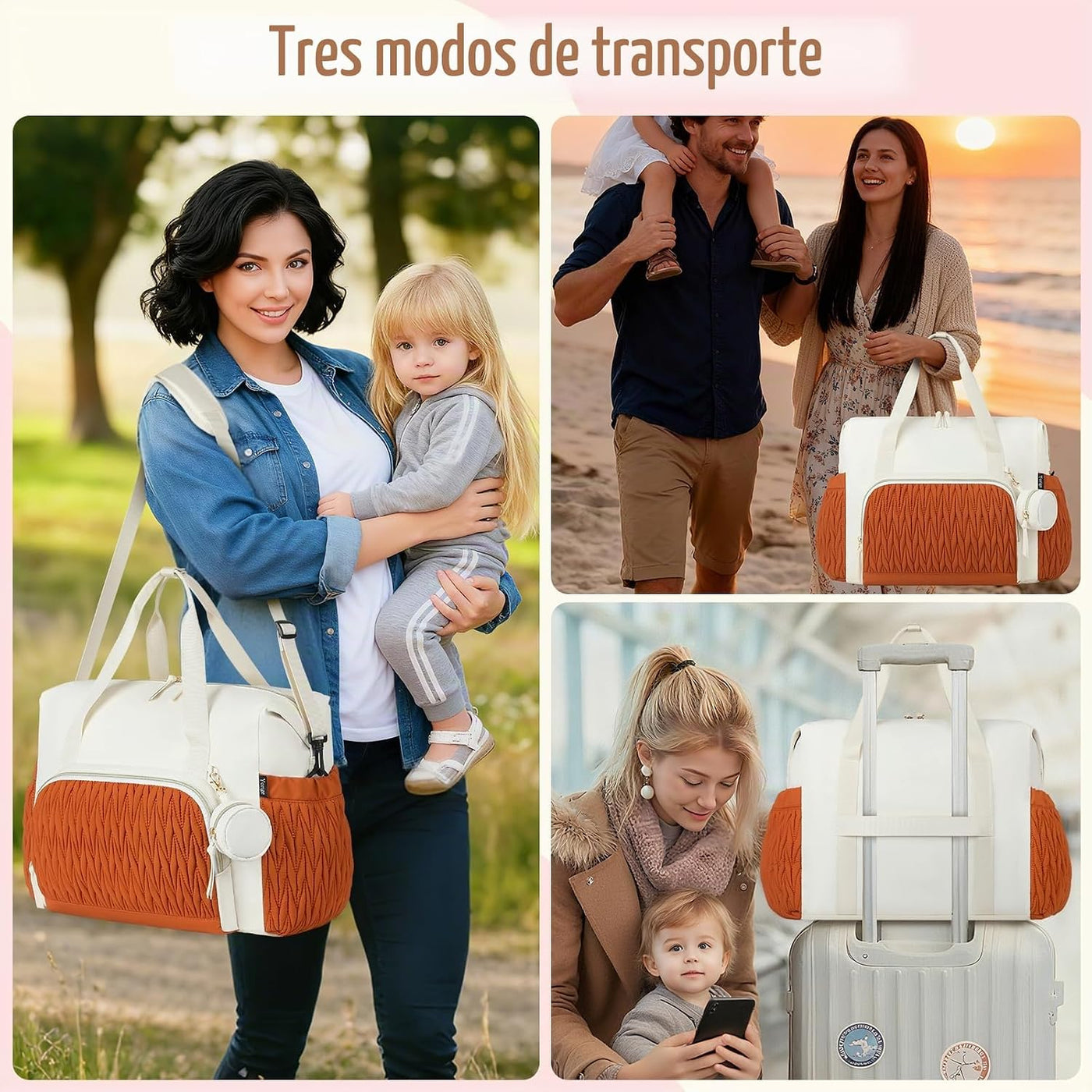 Bolsa de pañales para bebé, 6 unidades, bolsas de hospital grandes...