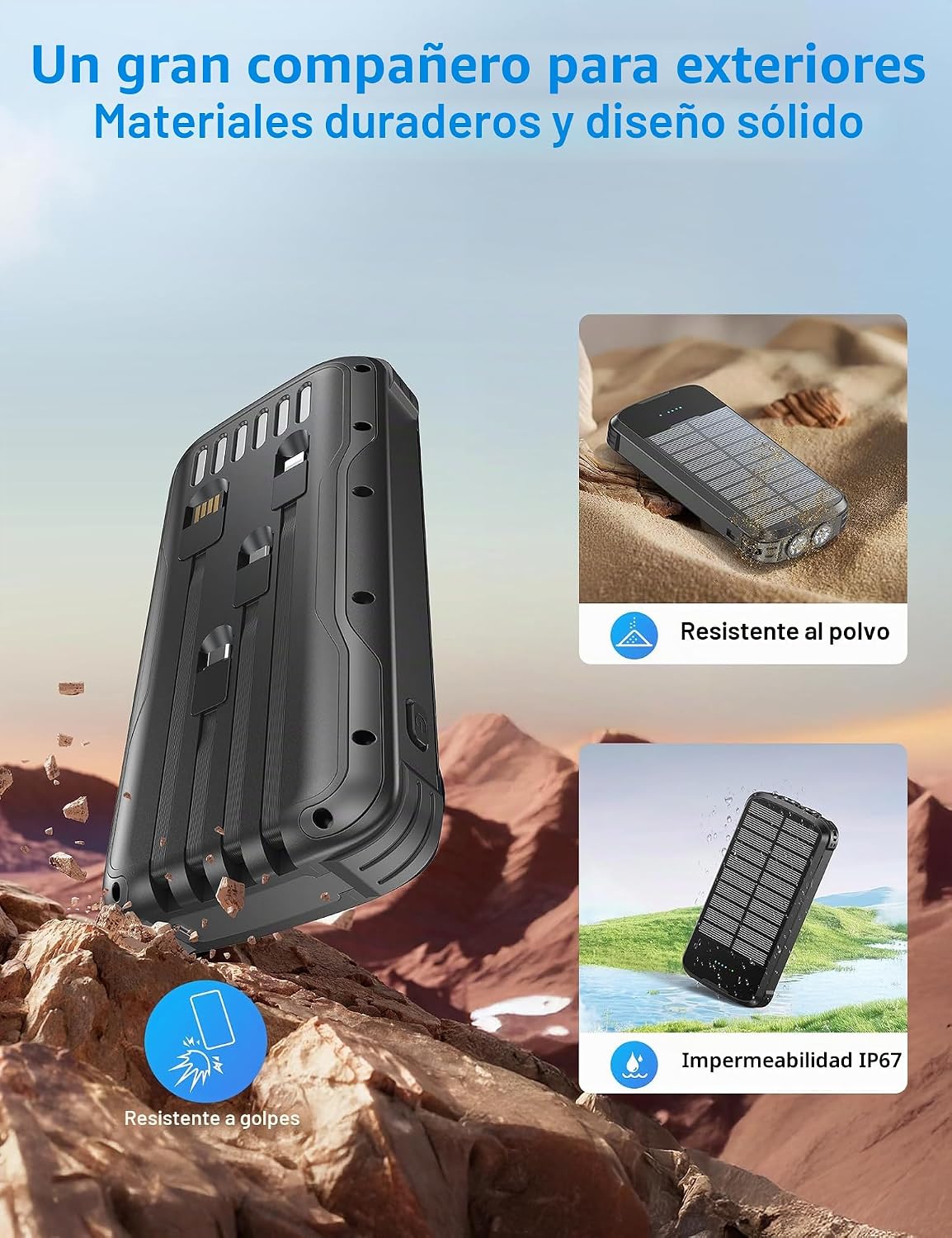 Cargador solar portátil de carga rápida del banco 40000mAh PD20W de...