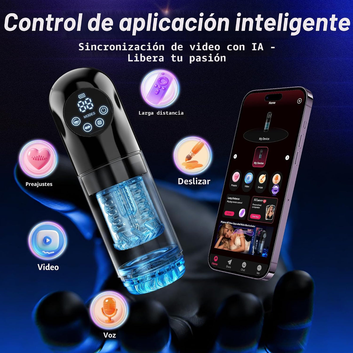 Masturbador masculino juguetes sexuales para hombres - AI Sync jugu...
