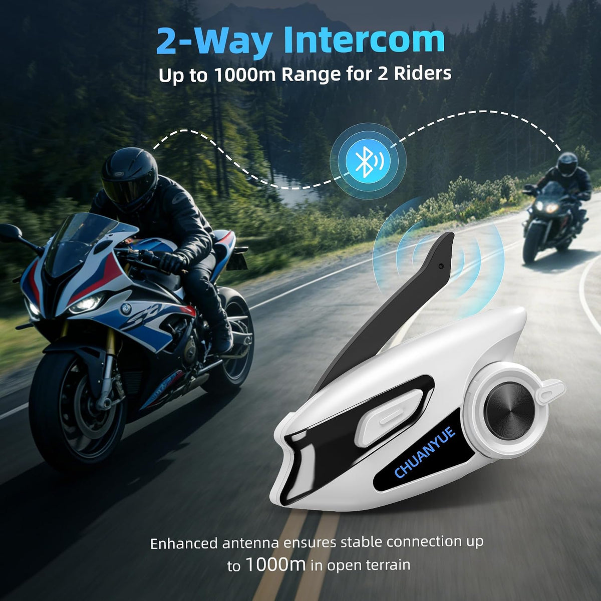 Auriculares Bluetooth para casco de motocicleta, altavoces de casco...