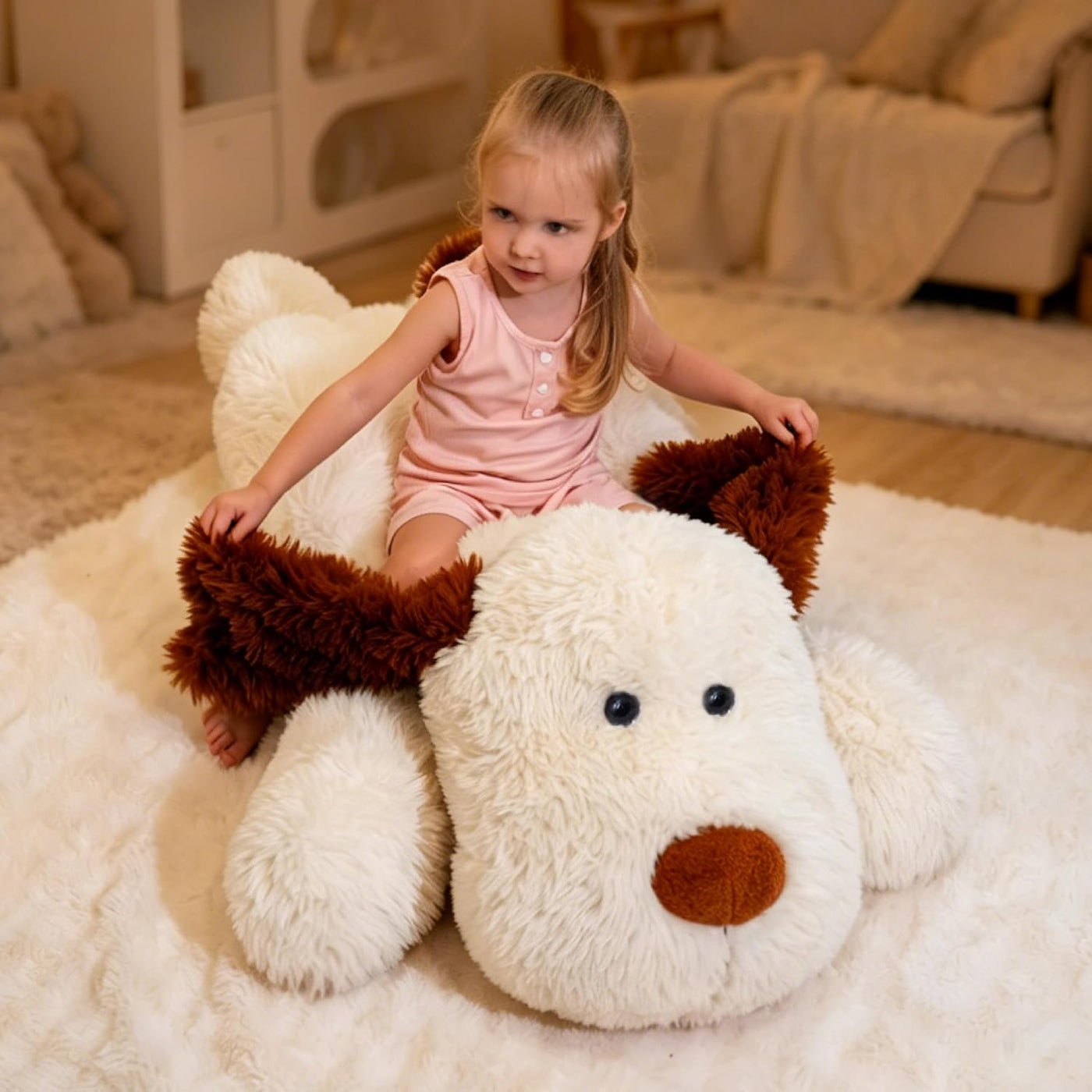 GADXV Animales de peluche de perro grande de 47 pulgadas, peluches...