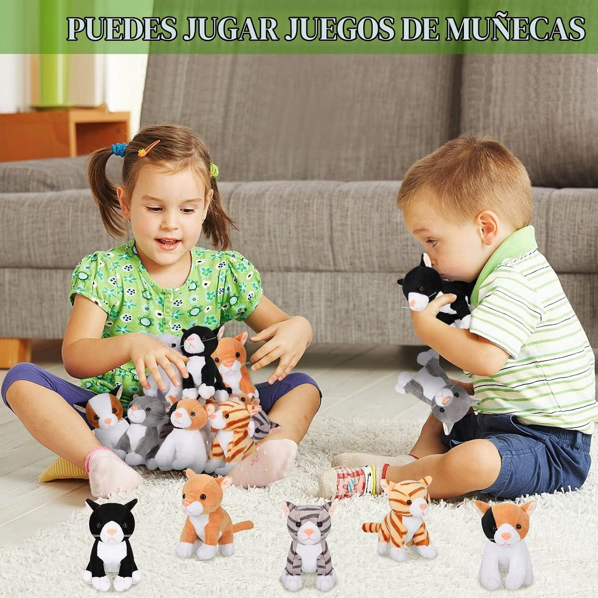 8 piezas de animales de peluche de 5 pulgadas a granel, varios lind...
