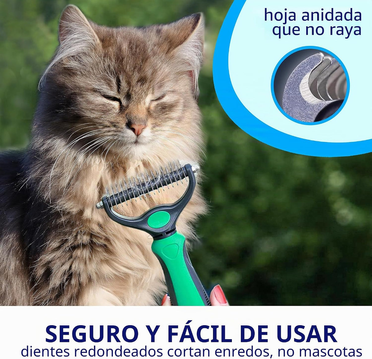 Pat Your Pet Combo de cepillo de deshedding y peine de metal para g...