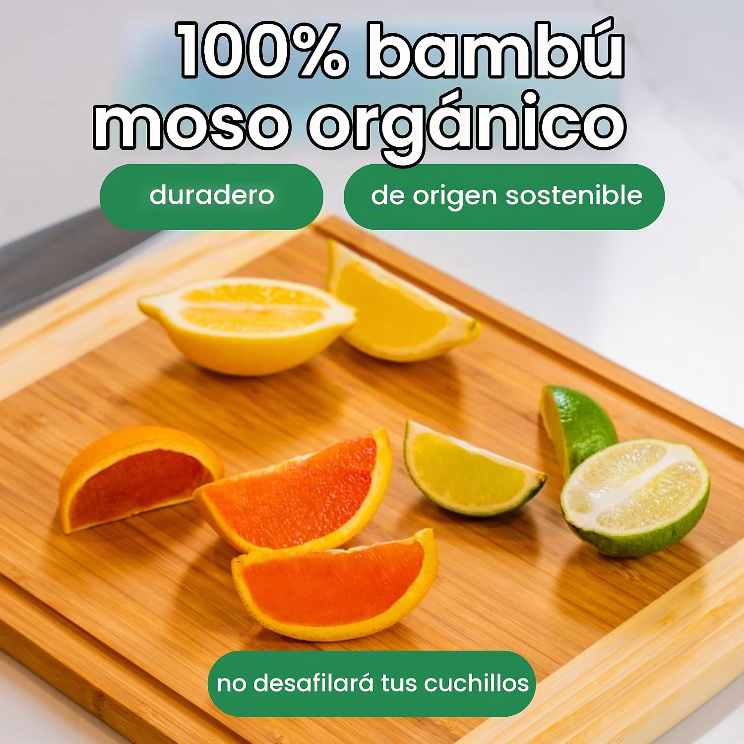 GREENER CHEF Tabla de cortar mediana de 15 pulgadas con reemplazos...