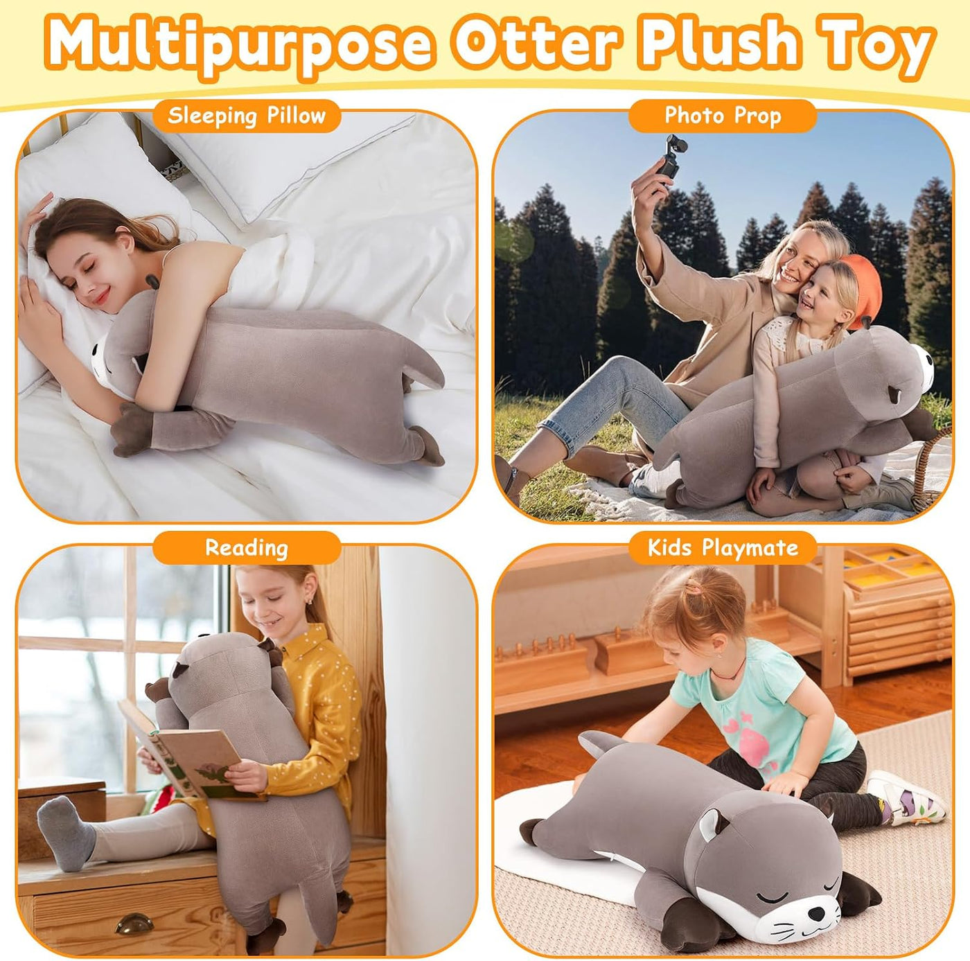 Auspicious beginning Animal de peluche de nutria gigante de 30 pulg...