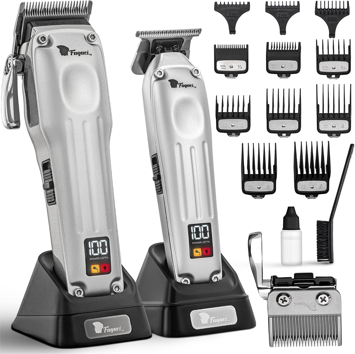 Fagaci Cortadora de pelo profesional para hombres, kit de peluquerí...