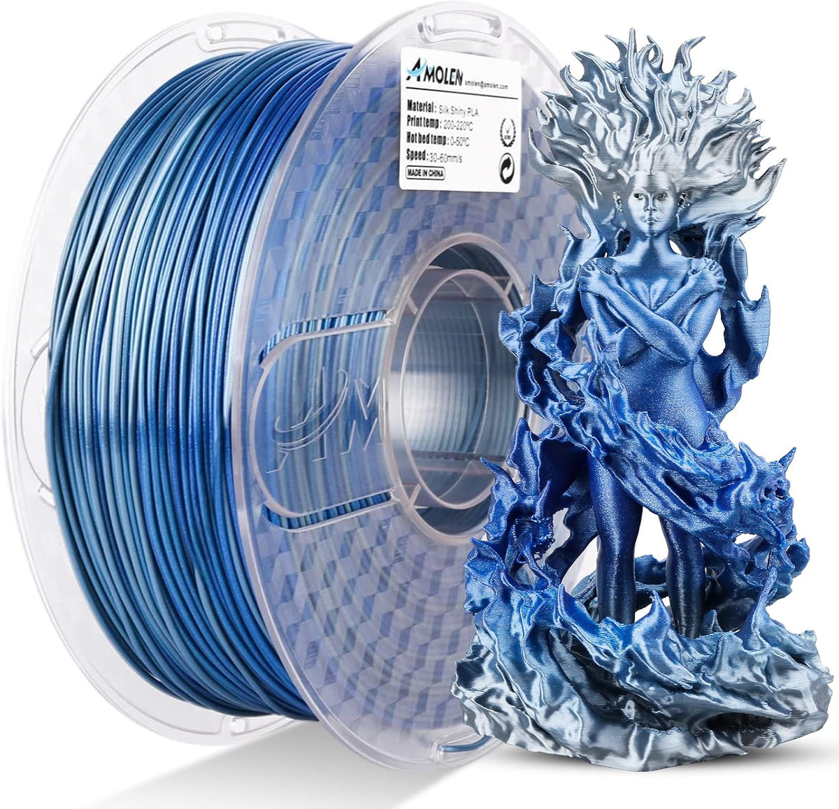 AMOLEN - Filamento de ácido poliláctico para impresora 3D, 1.75 mm,...