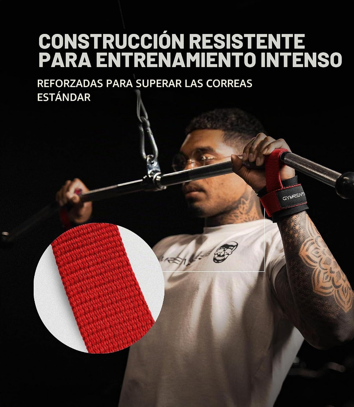 Gymreapers Correas de Levantamiento de Pesas con Clavija - Correas...
