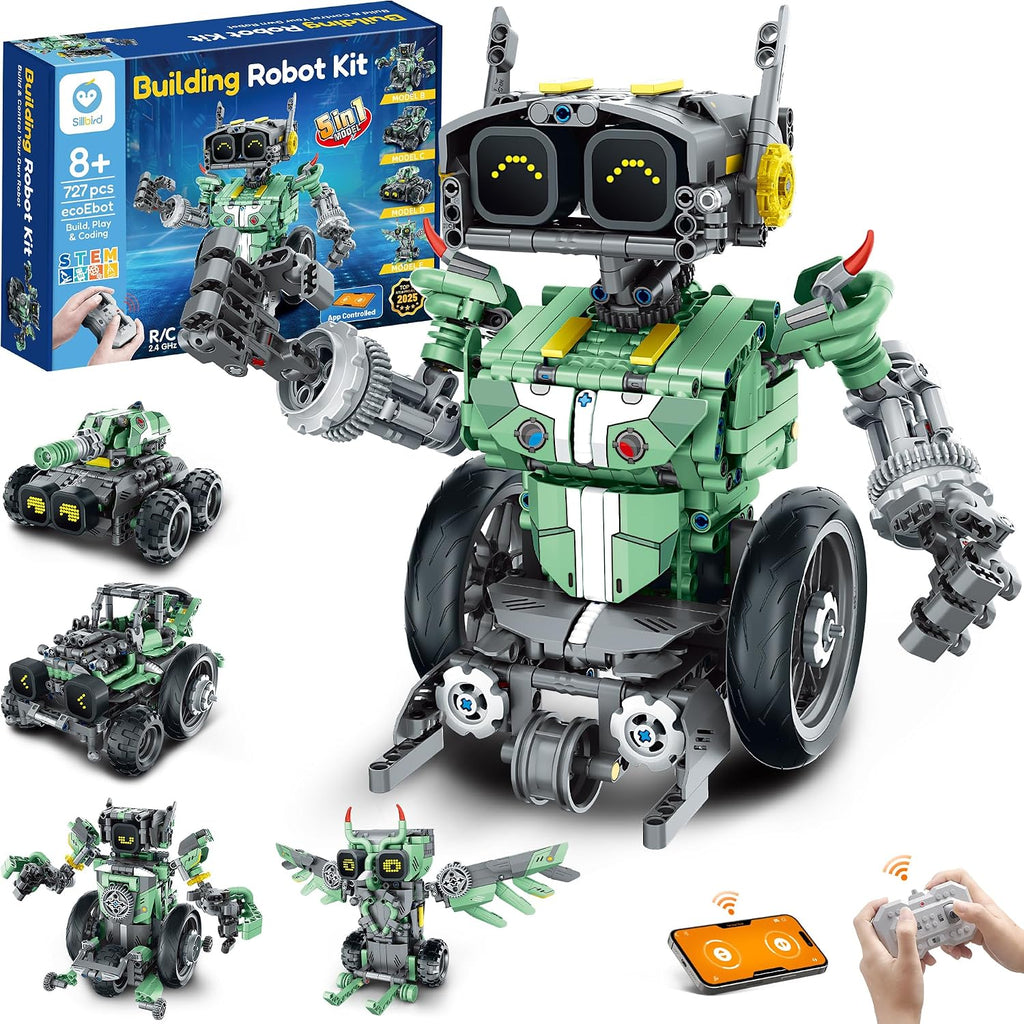 Sillbird Robot Kit de construcción de coche con control remoto rega...