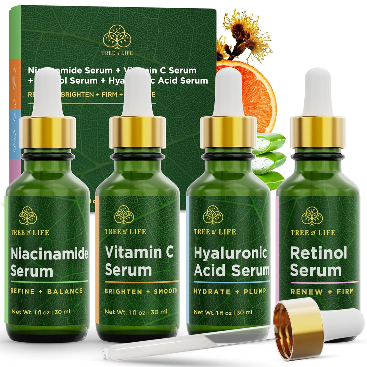 Tree of Life Face Serum Cuidado de la piel, suero facial para mujer...