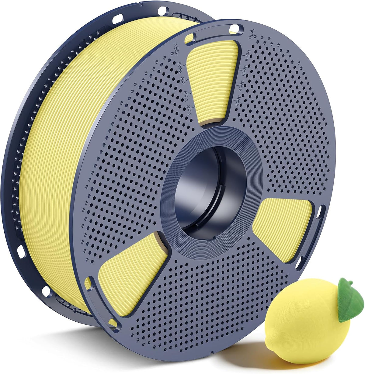 SUNLU Filamento PLA para impresora 3D, amarillo limón, 2.2 lbs | Fi...