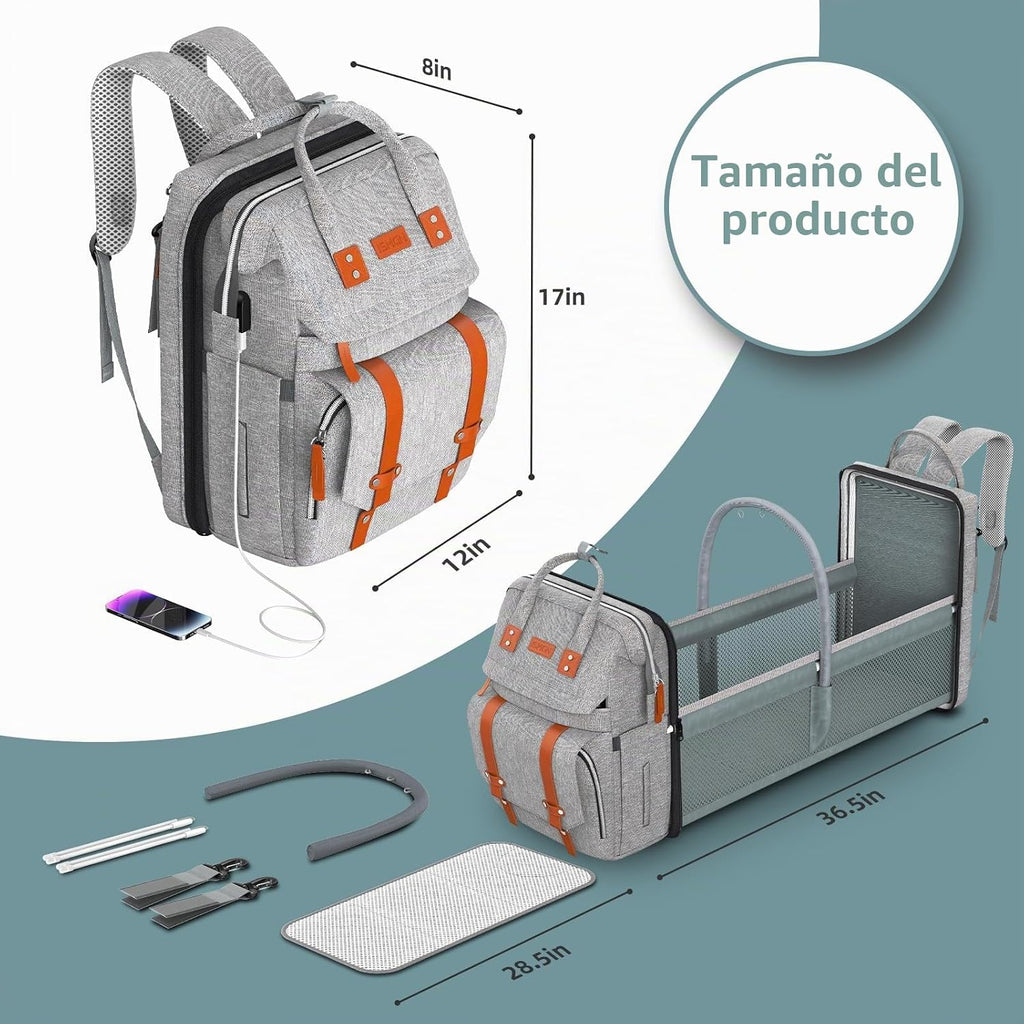 ISMGN - Mochila para pañales con cambiador, regalos para baby showe...