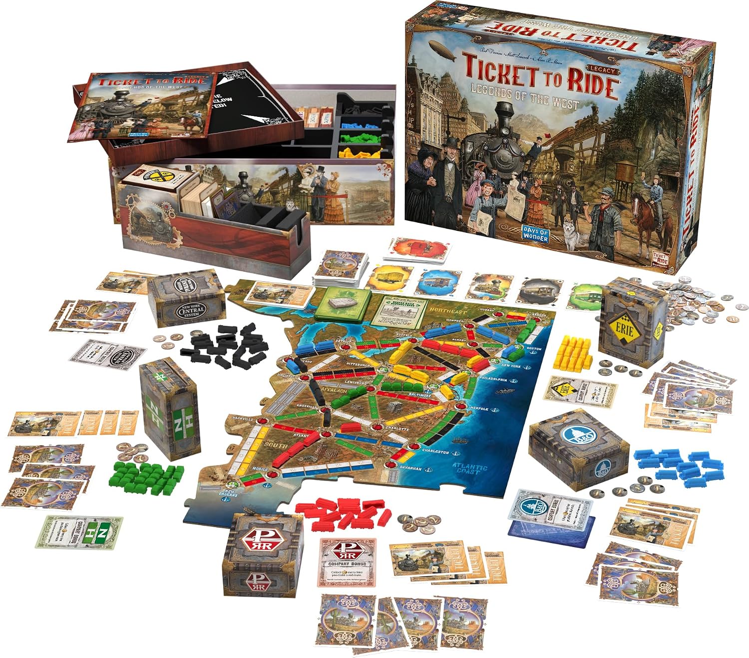 Asmodee Ticket to Ride Legacy: Legends of The West Juego de mesa -...