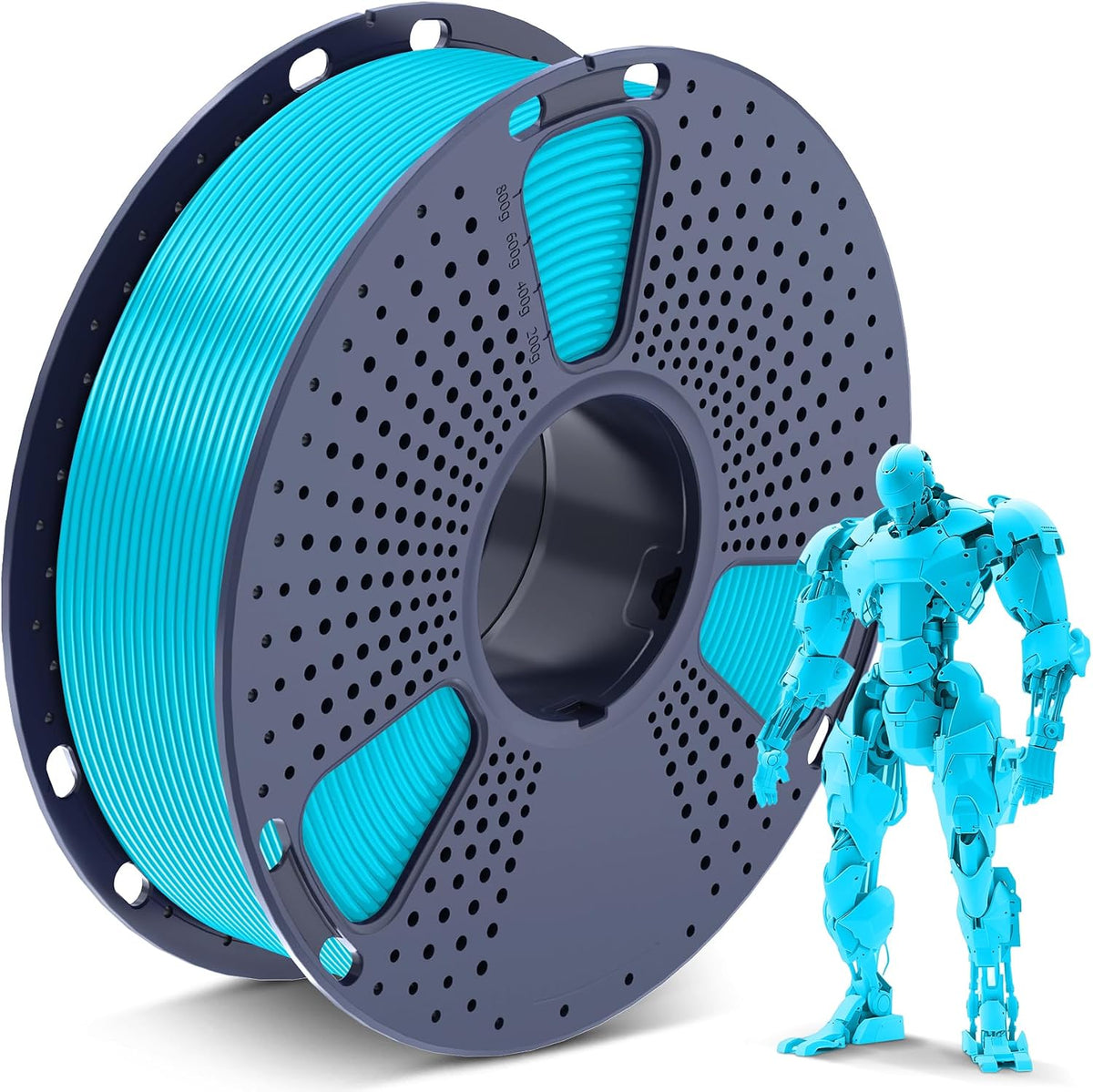 SUNLU Filamento PLA para impresora 3D, cian, 2.2 lbs | Filamento PL...