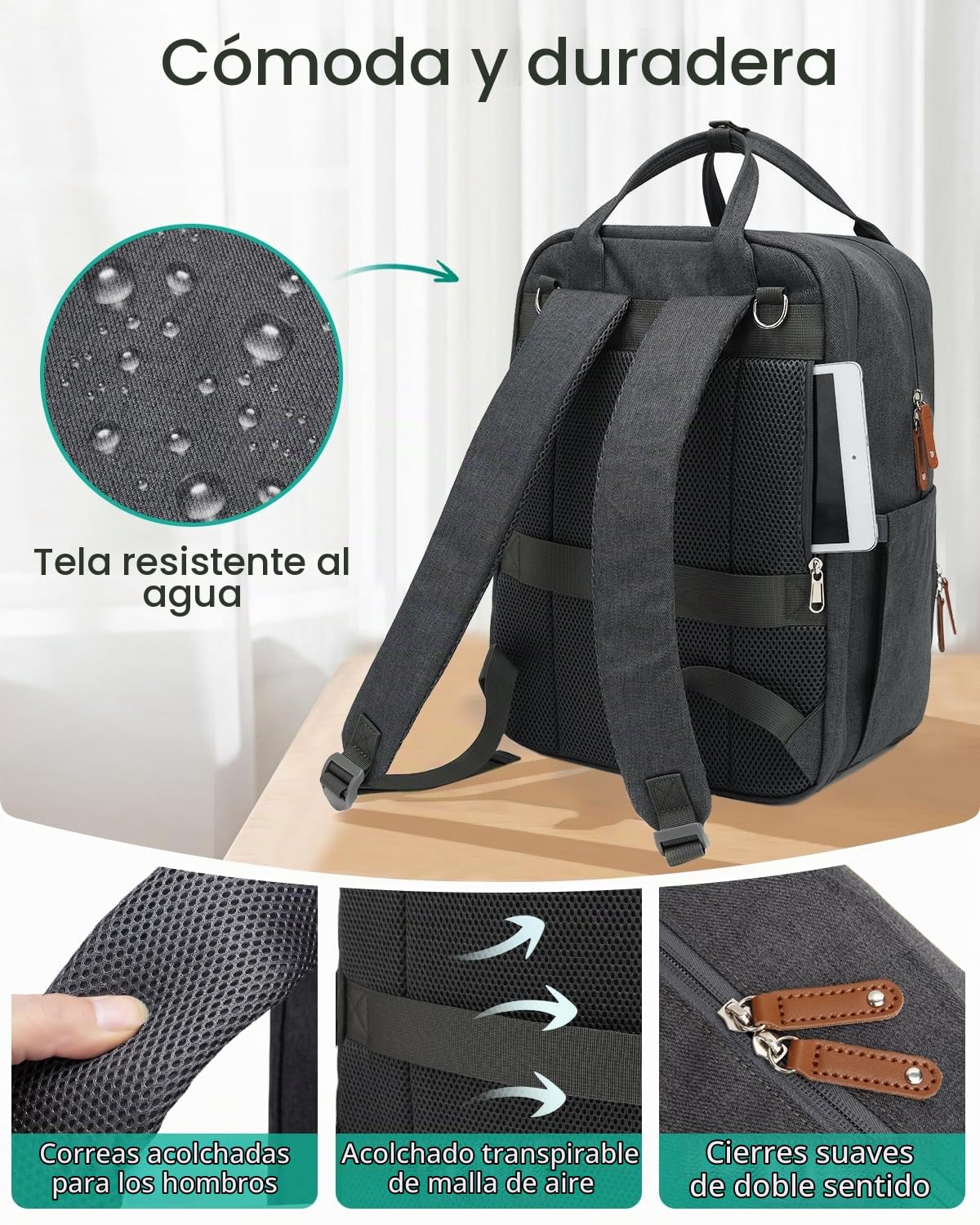 Qualyphant Mochila para pañales extragrande para dos niños gemelos,...