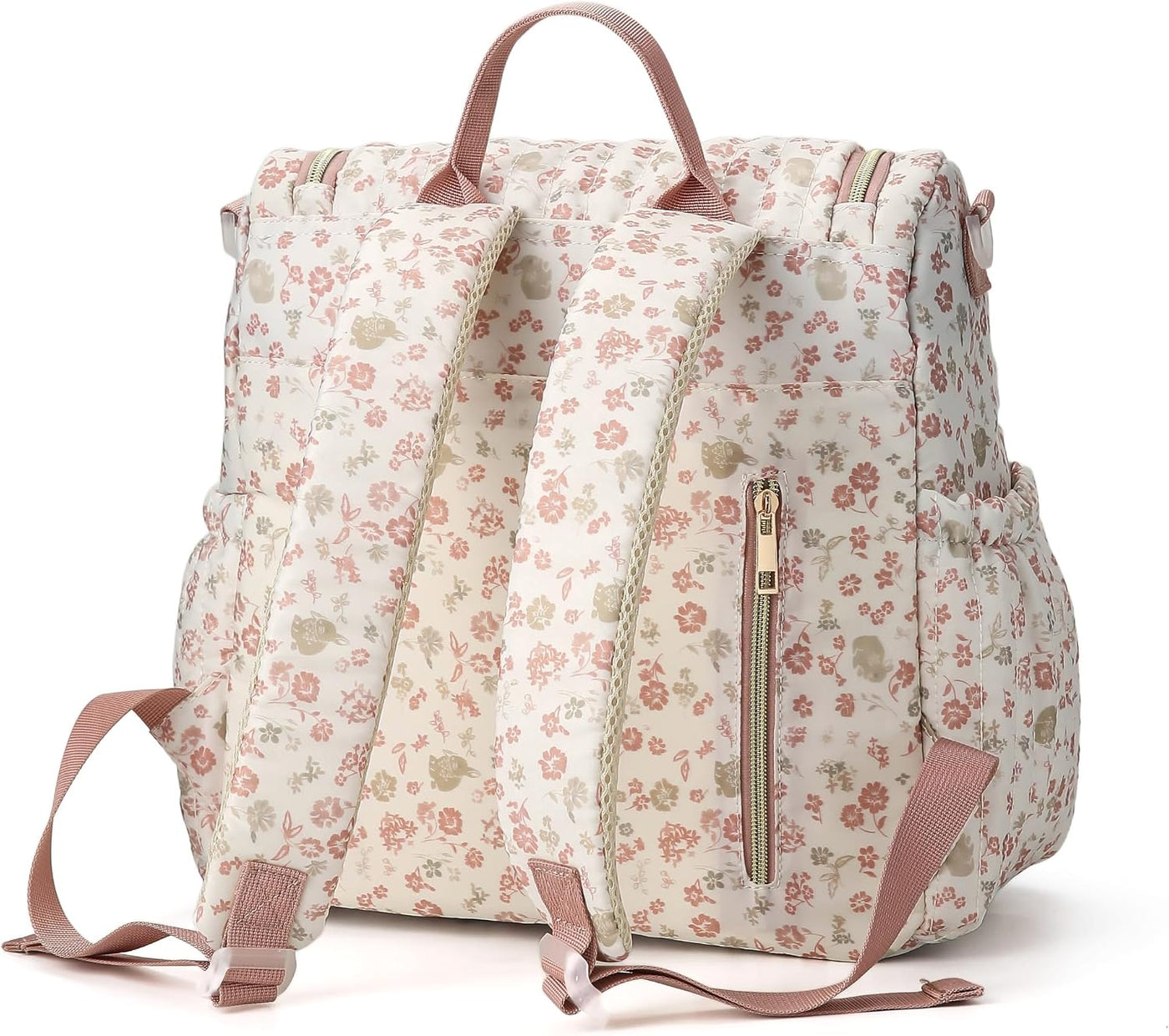 YESFIXS Mochila acolchada para pañales, mochila grande con estampad...